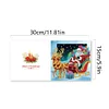 6Pcs DIY Santa Claus Diamond Painting Greeting Cards