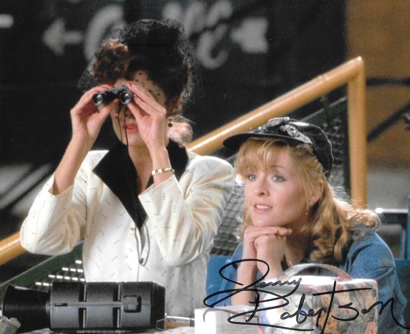 * JENNY ROBERTSON * signed 8x10 Photo Poster painting * BULL DURHAM * COA * 5