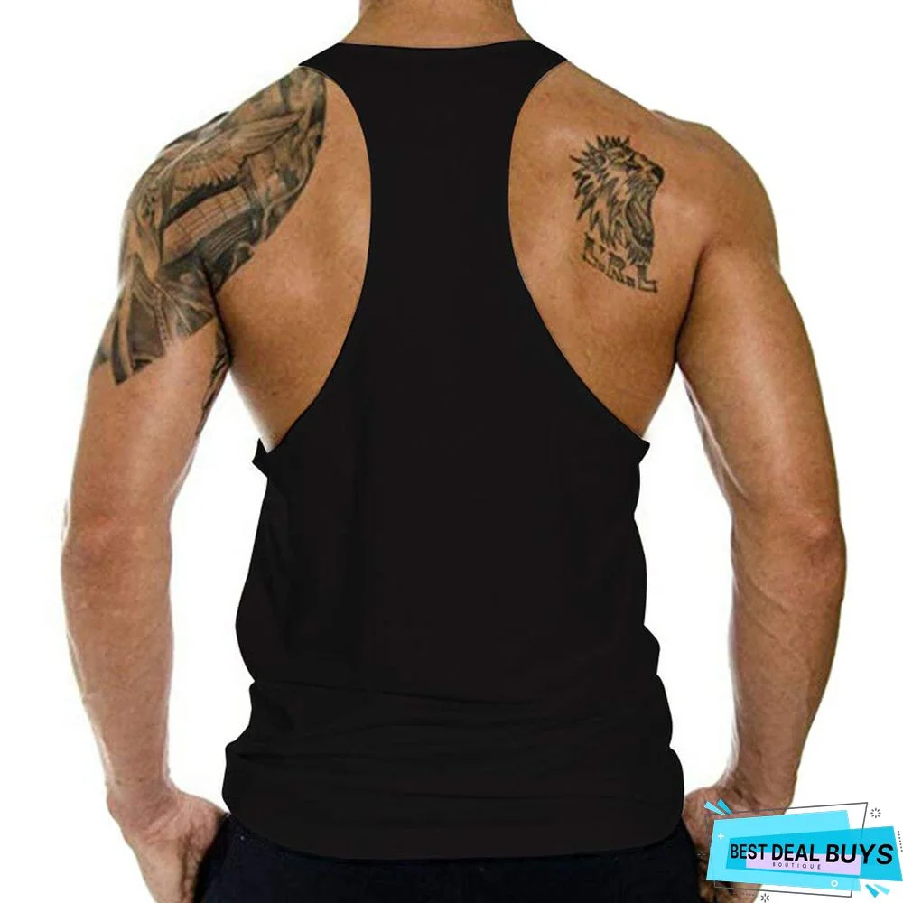 Sports Vest Men's Loose Muscle Sleeveless T-Shirt