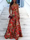 Empire Floral Printed Two-Piece Suits