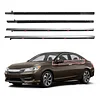ItranMc Window Molding Trim for 2013-2018 Honda Accord,4-Door Sedan,Chrome Outer Door Weatherstrip Window Seal Belt,Replace#72410-T2A-A01 72450-T2A-A01 72910-T2A-A01 72950-T2A-A01