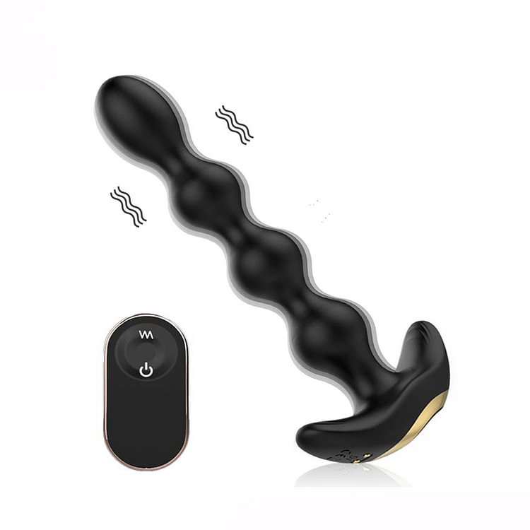 Electric Male Massager Remote Control Anal Beads Sex Toy For Man Vibrator