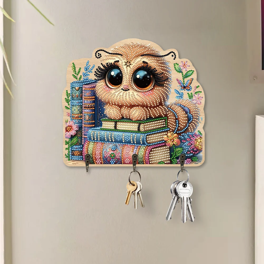 DIY Bee 3 Hooks Diamond Painting Pet Hook Rail Diamond Art Hanging Hooks