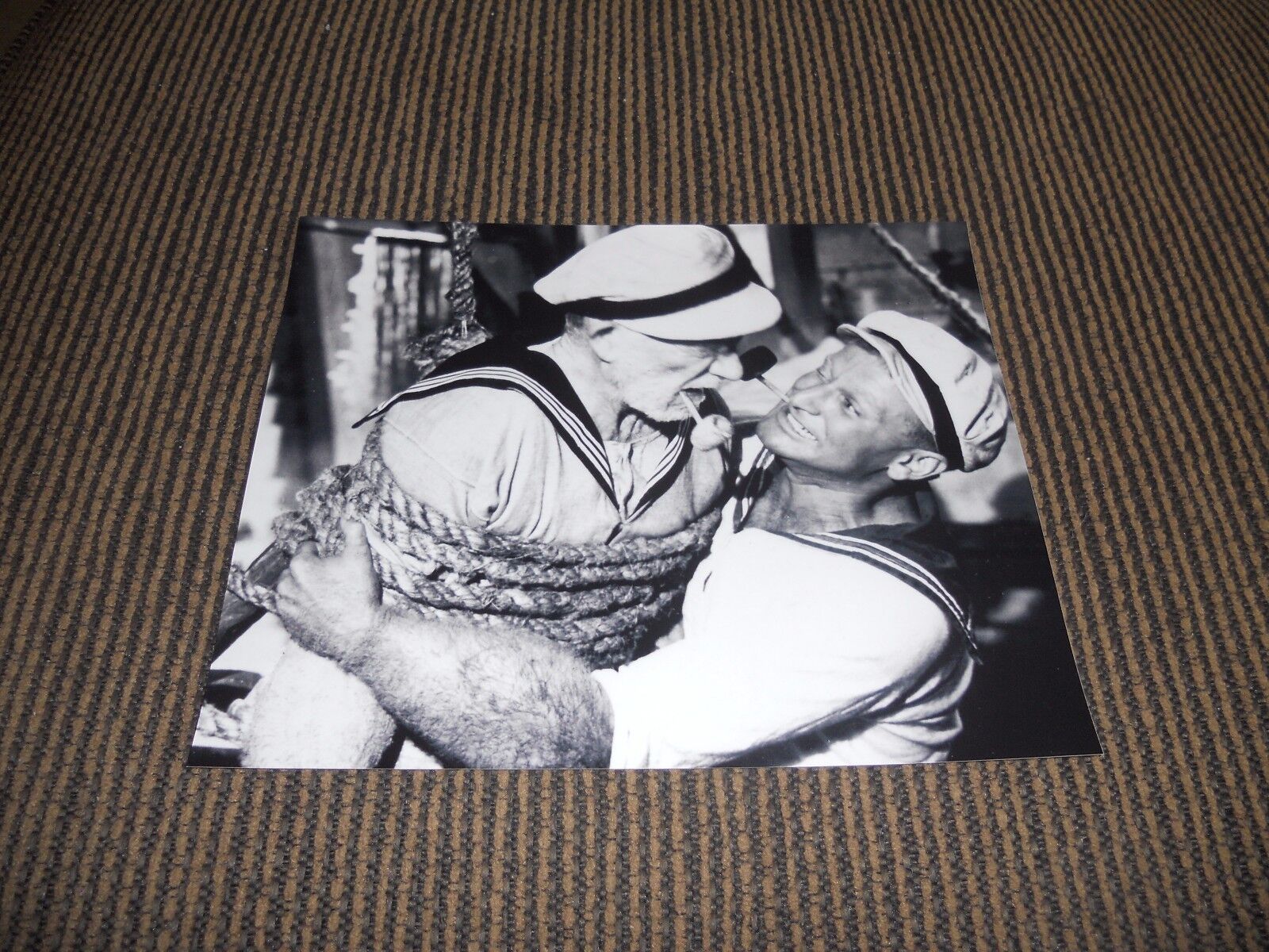 Robin Williams Popeye Cartoon Strip 8 x 10 B&W Movie Photo Poster painting