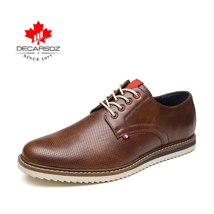 Men Casual Shoes Men Fashion Lace up shoes 2021 Spring &Autumn Comfy Luxury Leather Men Shoes Man Business style chaussure homme