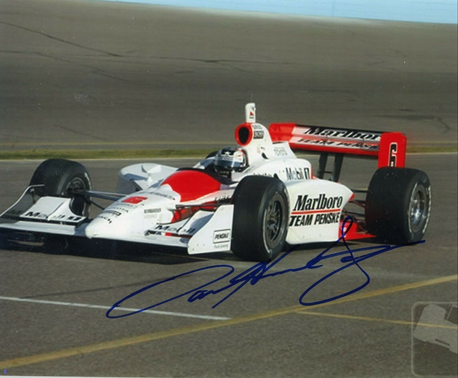 Sam Hornish Jr Indy 500 Champ Signed Autographed 8x10 Glossy Photo Poster painting COA