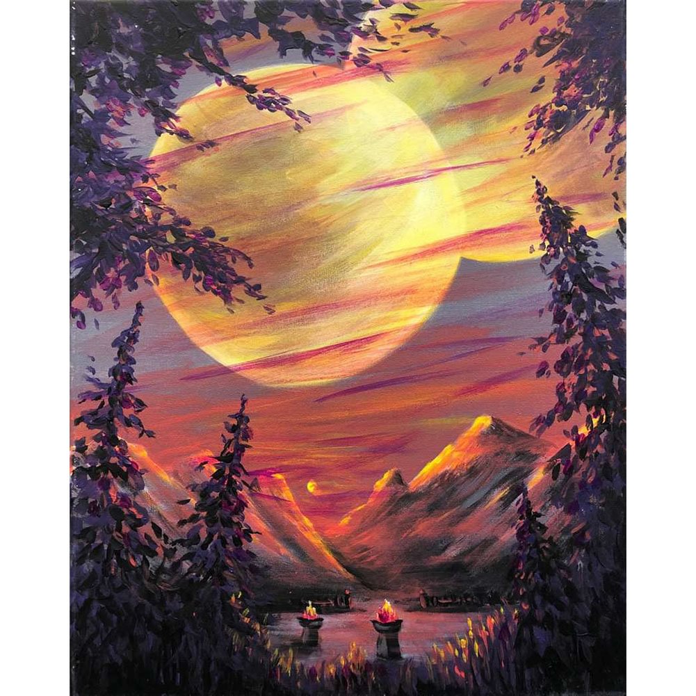 Sunset Valley - Painting By Numbers