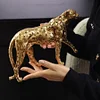 Farich's "Enameled Leopard" Art Ornament in Gold