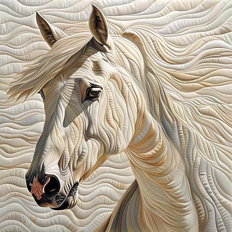 White Horse Blanket - D223 - Premium Blanket The Cold Blanket
