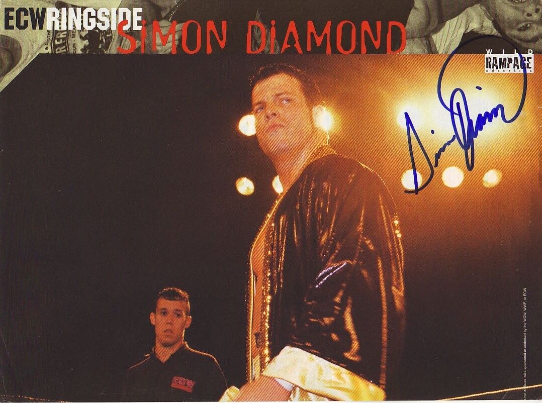 WWE WWF SIMON DIAMOND AUTOGRAPHED HAND SIGNED 8X10 Photo Poster painting WRESTLING PICTURE