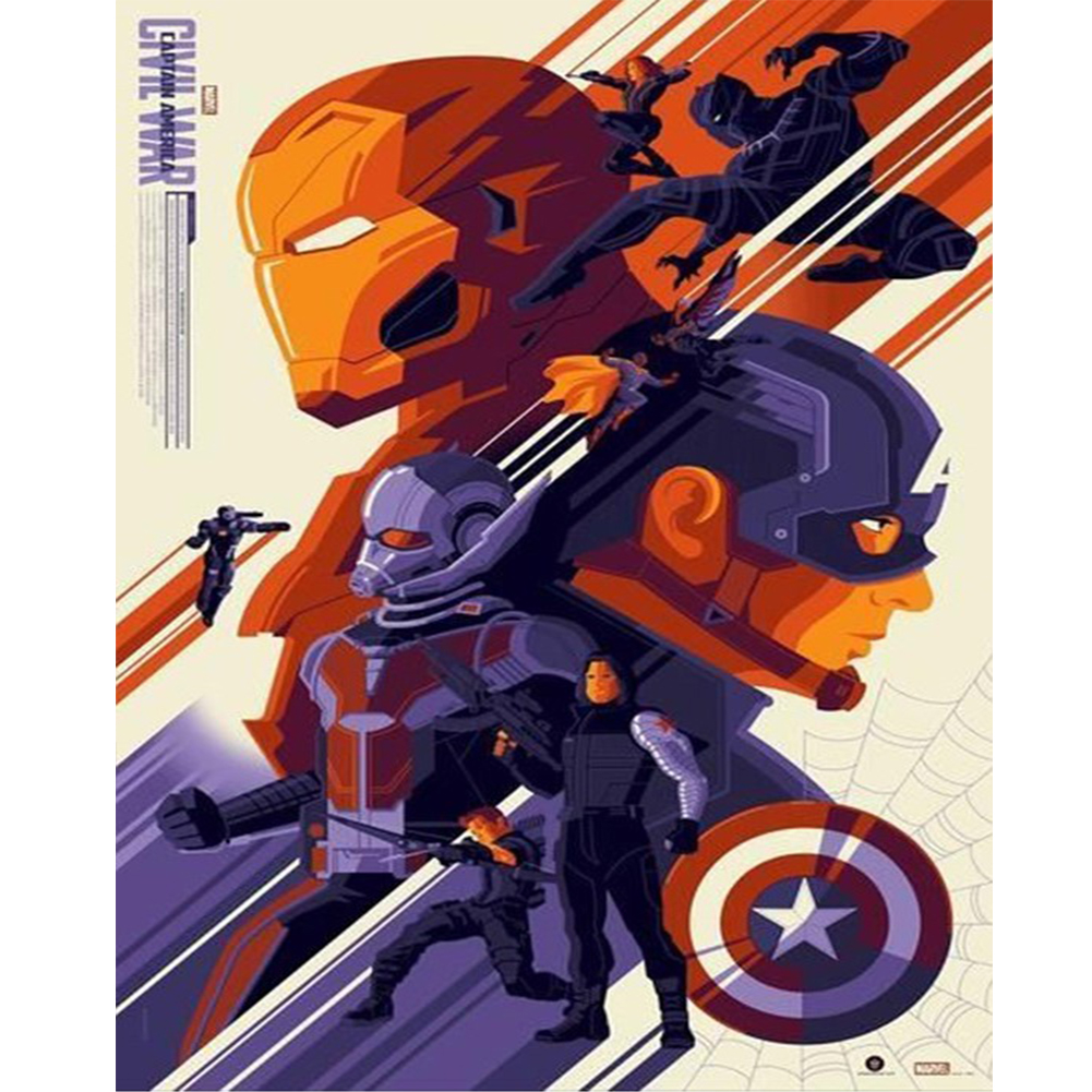 Captain America 40*50cm(canvas) full round drill diamond painting