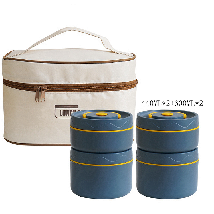 Microwaveable Stainless Steel Insulated Lunch Box Set