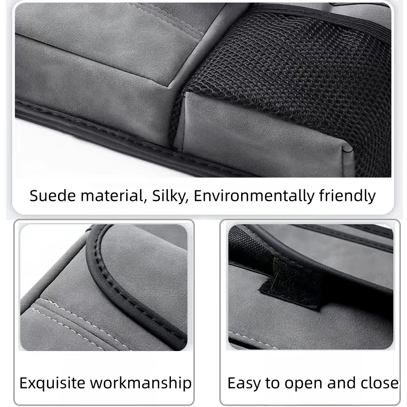 Car suede seat back storage bag (with special car LOGO)