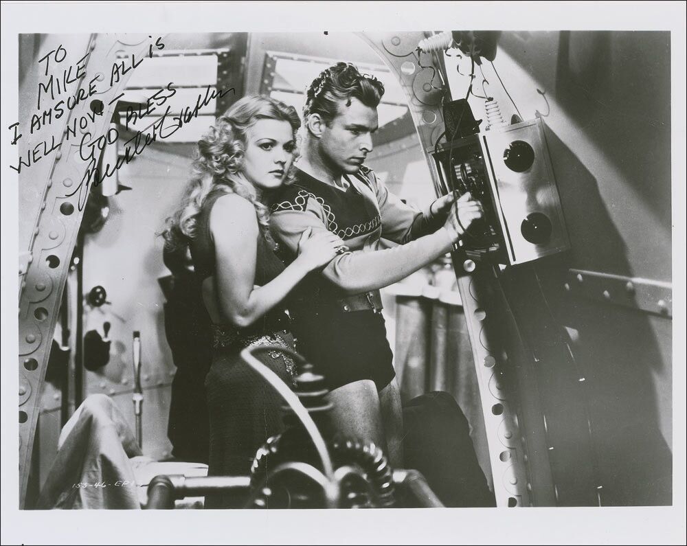 BUSTER CRABBE Signed Photo Poster paintinggraph - Film Actor - Flash Gordon Buck Rogers preprint