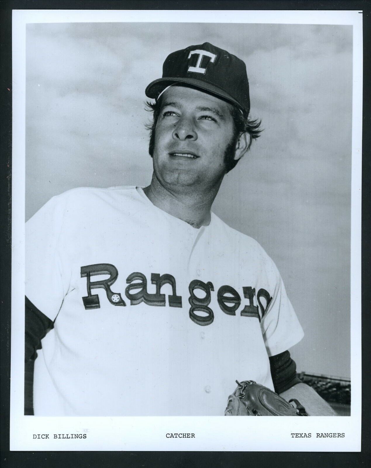 Dick Billings 1972 Team Issued Press Photo Poster painting Texas Rangers