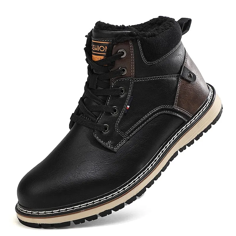 2021 New Snow Boots Protective and Wear-resistant Sole Man Boots Warm and Comfortable Winter Walking Boots Big Size 46 Zapatos
