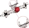 AMK Aluminum Alloy 1/10 RC Crawler AR44 SCX10 II 90047 90046 AX90060 Builders Kit Upgrade (Red Axle Set)