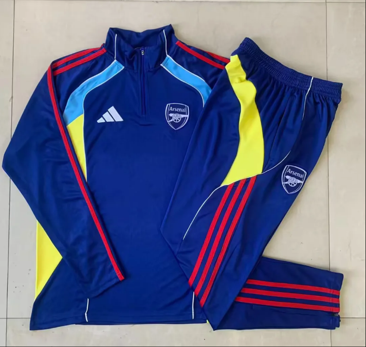 25/26 Arsenal Half-Pull Training Kit Football Thai Quality
