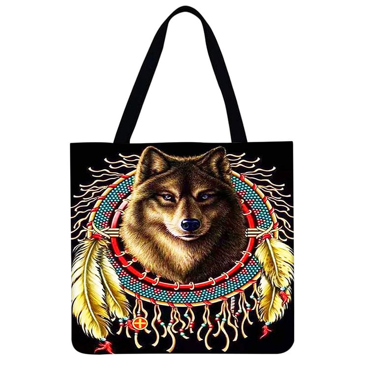 Dream Catcher Animal - Linen Tote Bag