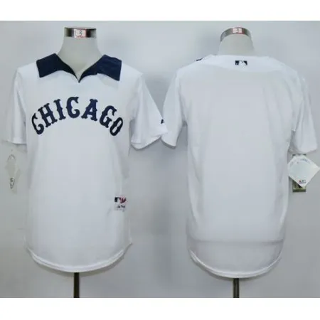 White Sox Blank White 1976 Turn Back The Clock Stitched MLB Jersey