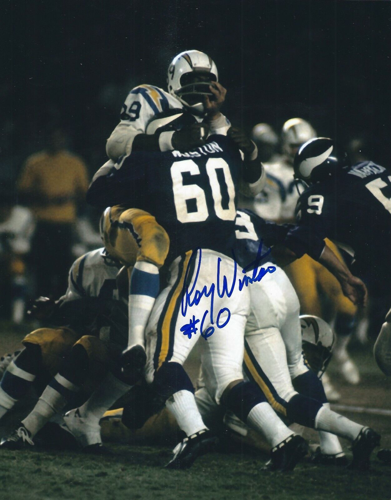 Signed 8x10 ROY WINSTON Minnesota Vikings Autographed Photo Poster painting - w/COA