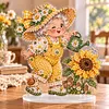 DIY Pearl Diamond Painting Acrylic Stand, Double-Sided Printed Tabletop Decoration, Special Shaped Diamond Art Craft Kit for Home Decor(Grandma)	