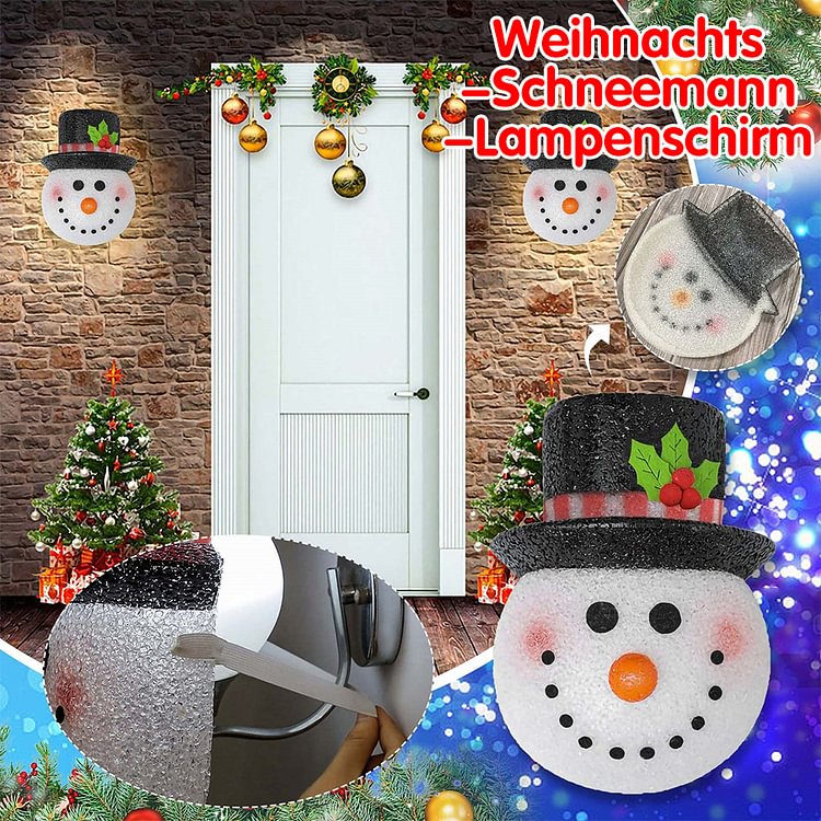 Gioiacombo™ Lampada da parete con paralume per veranda natalizia Illuminazione per veranda Decorazioni per feste di Natale