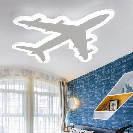 Creative Personality Airplane Room Lamps Boy Bedroom Cartoon Ceiling Lamp