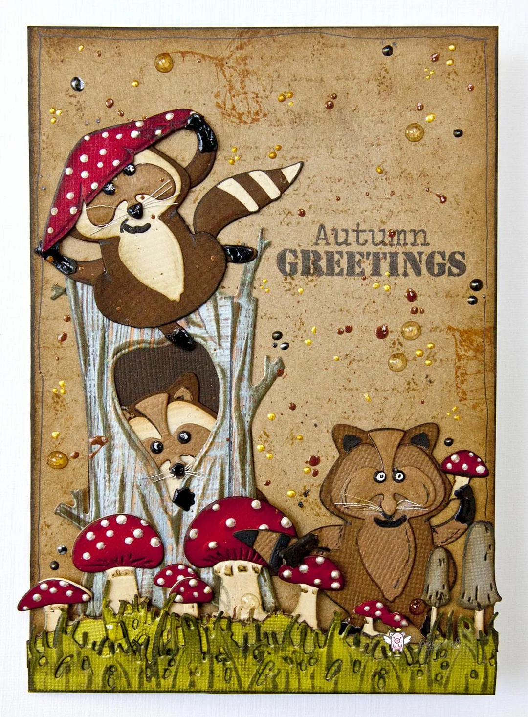 Piggy Craft metal cutting dies cut die mold Mushroom edge decoration Scrapbook paper craft knife mould blade punch stencils dies