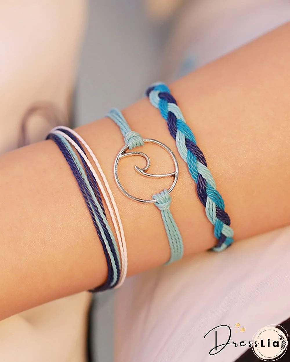 Bohemian Three-pieces Braided Bracelet