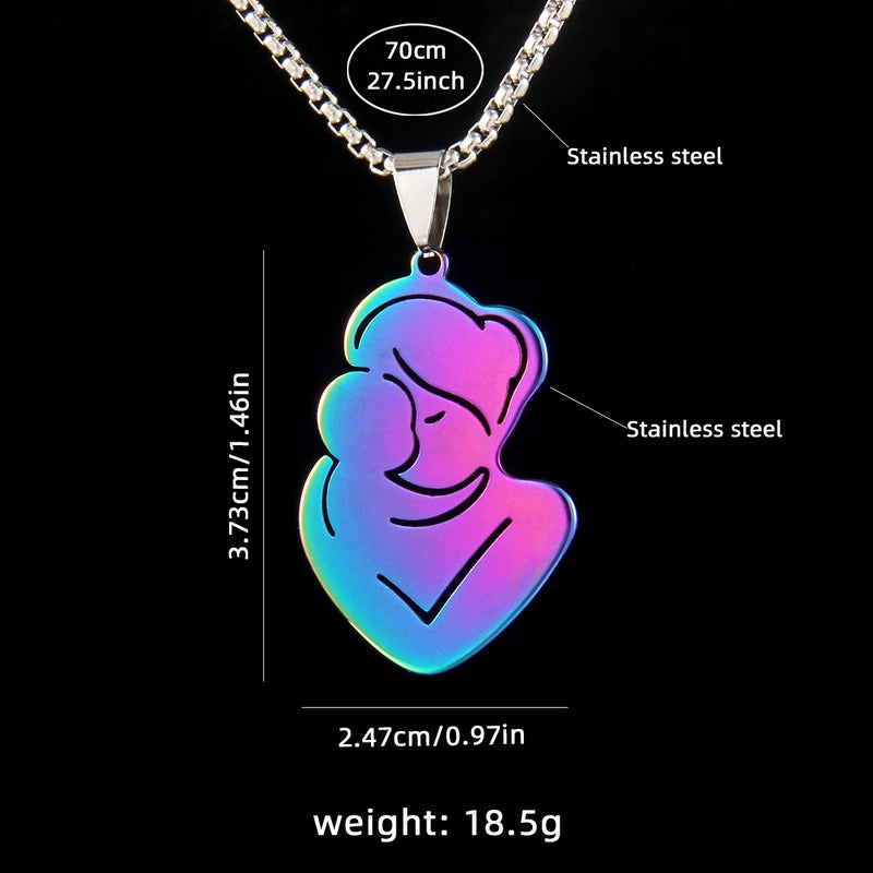 IG Style Modern Style Human 201 Stainless Steel Mother'S Day Unisex Pendant Necklace
