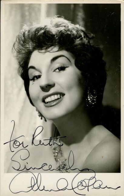 Rare ALMA COGAN Vintage Signed Photo Poster painting