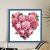 Love Pink Rose-11CT Stamped Cross Stitch 40*40cm/15.75*15.75in