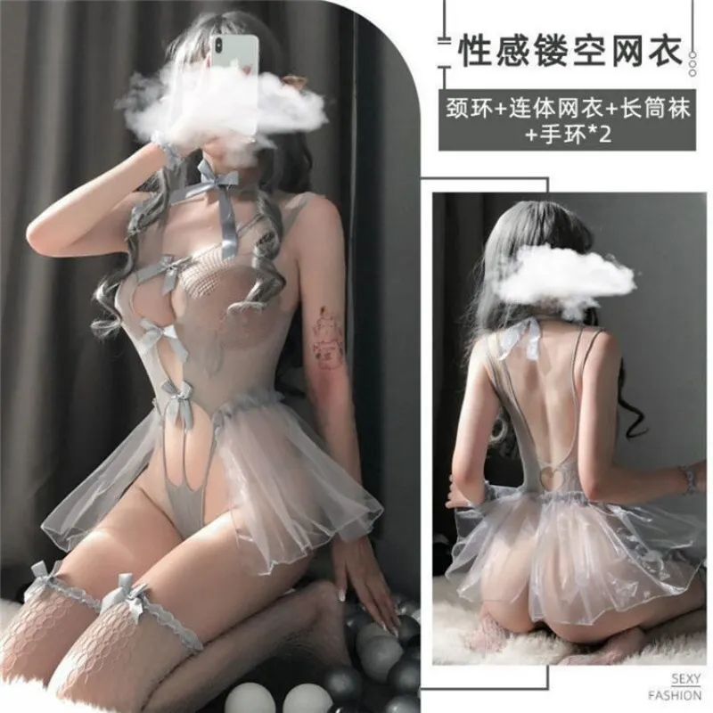 Churchf Tiffinty Lingerie Transparent Temptation Sexy Hot Pyjamas Dress Maid Uniform Free To Tease Flirting Passion