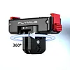 Magnetic Quick Release Mount for DJI Osmo 360/Action 5 Pro/Action 4/3 Aluminum Alloy Extension Base Bracket with 1/4in Threaded Hole for Tripods Selfie Sticks Vlogging