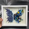 DIY Crystal Butterfly Dried Flower Art Kit Handmade Romantic Gift Home Decor, Complete Supplies with Frame