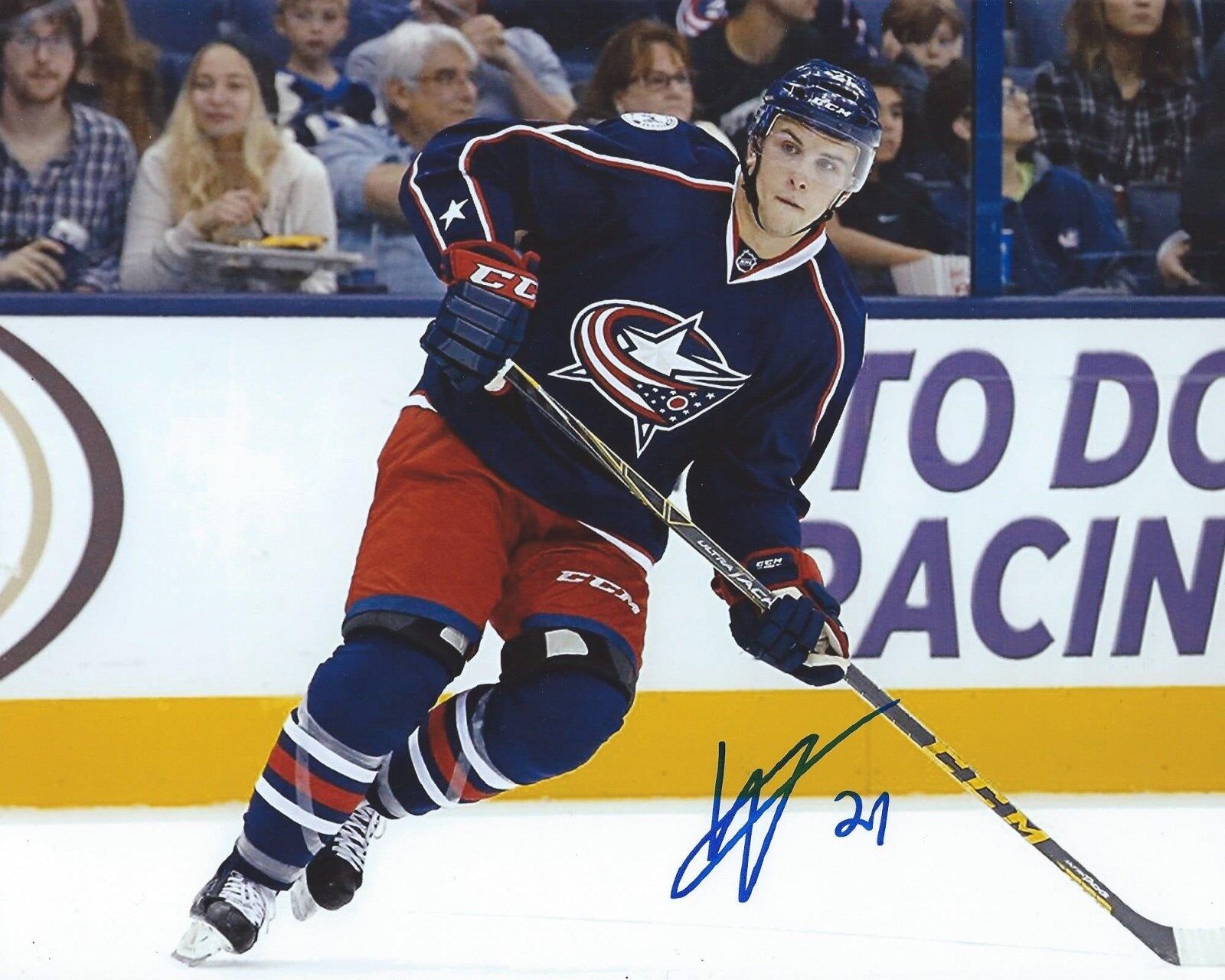 Kerby Rychel Signed 8x10 Photo Poster painting Columbus Blue Jackets Autographed COA