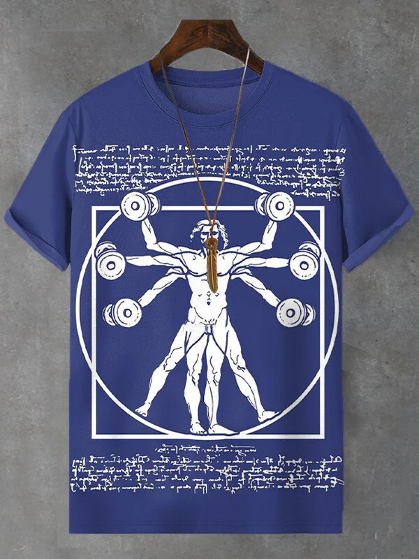 Men's Fit Man Graphic Print T-Shirt