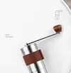 Portable Manual Coffee Grinder -Higher Hardness Conical Ceramic Burrs Stainless Steel Hand With Fine powder adjustment Settings Great Gift For Home Office Travel or Outdoor