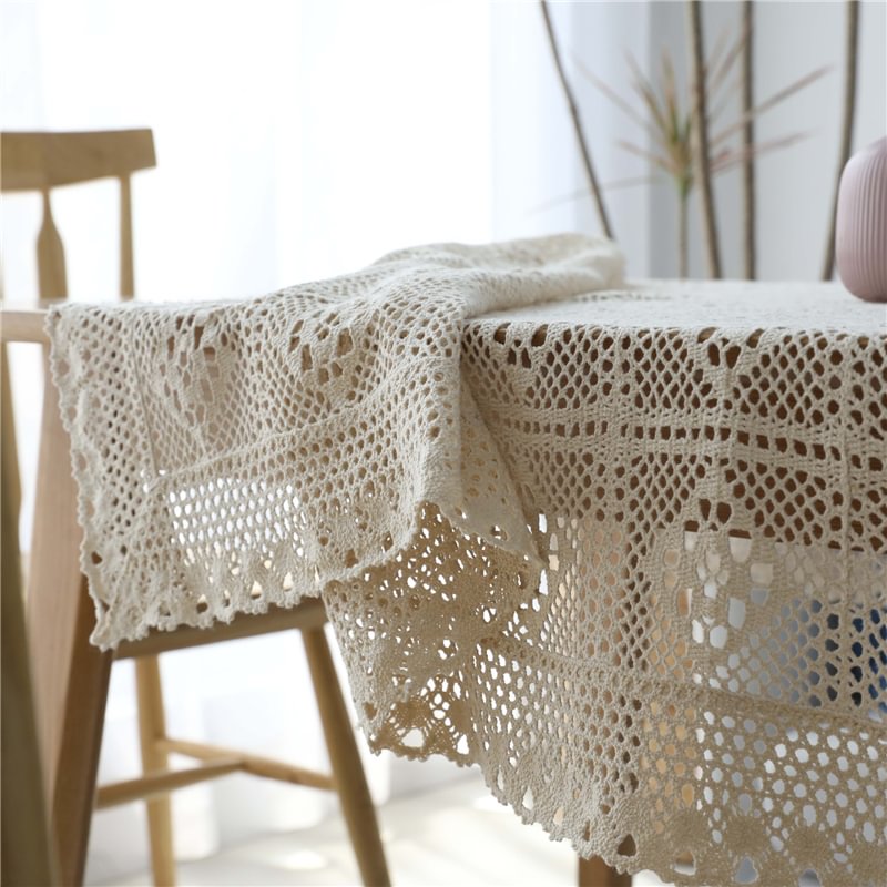 Crochet Woven Hollow Tablecloth-Besturer