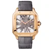Cartier Santos Large Skeleton WHSA0018 Rose Gold Hand Wind leather strap 40mm Super Clone