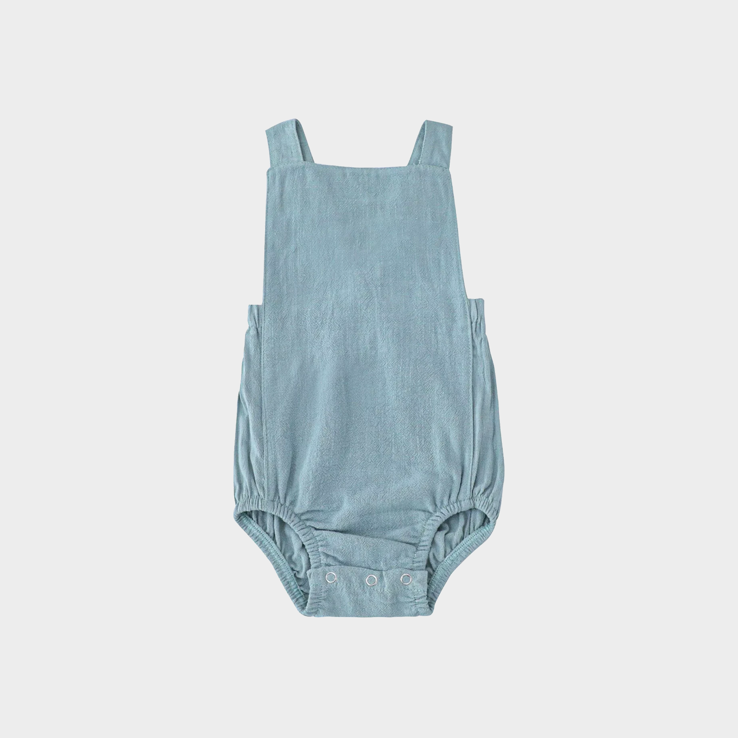 Soft-Hued Airy Linen Baby Romper REAL SILK LIFE