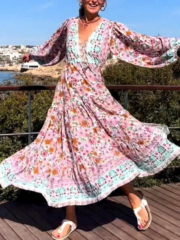Flowy Casual Comfort Women's Vacation Maxi Dress