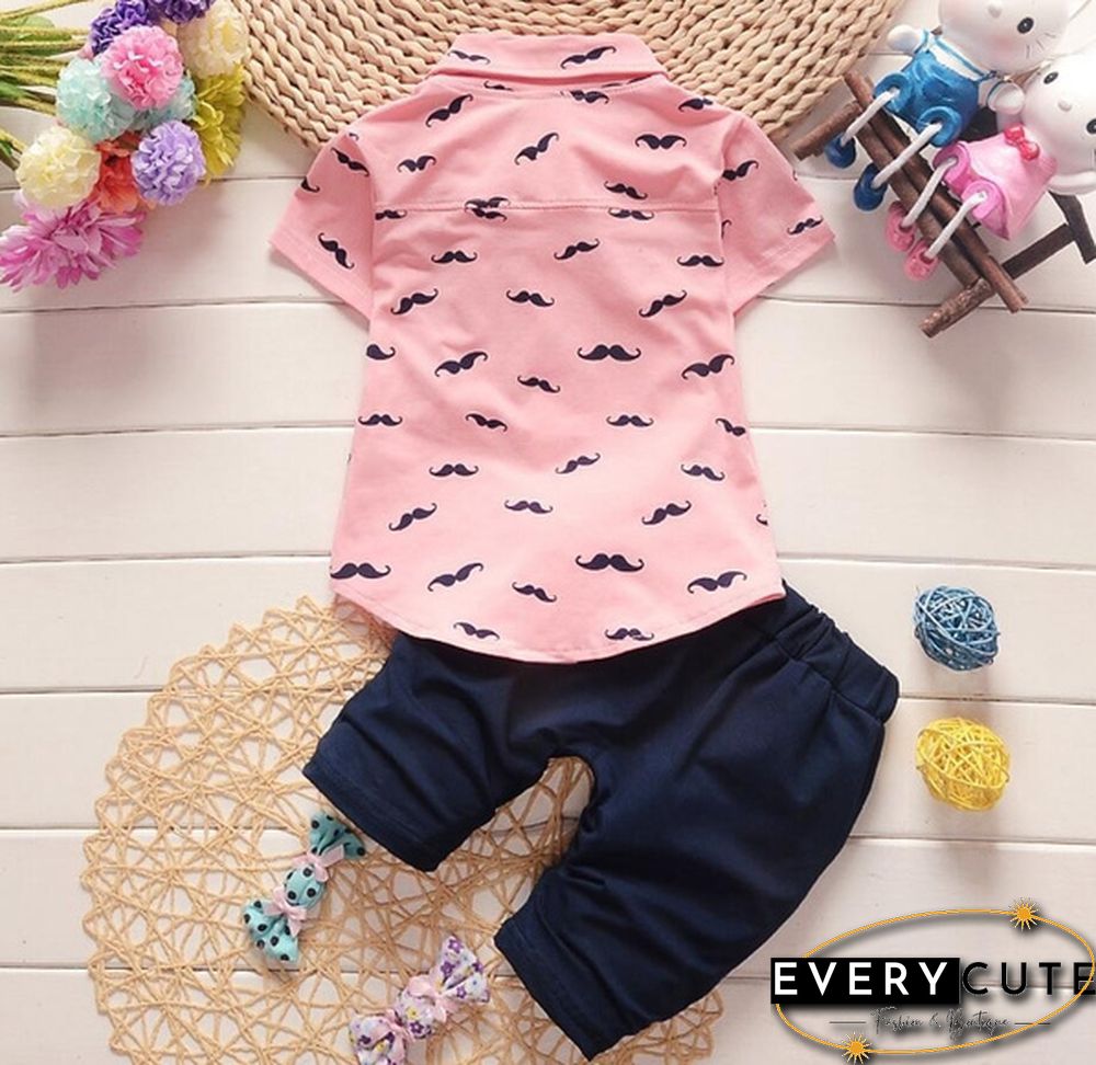 2pc set baby clothes summer short sleeve shirtshort pants kids boys outfits gentlemans