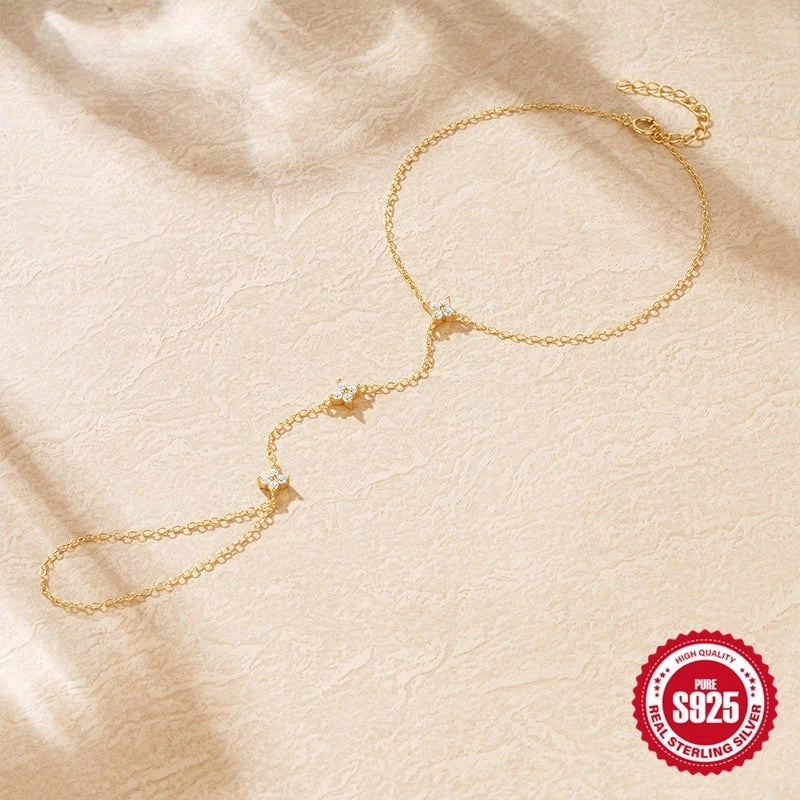 925 Sterling Silver Bracelets Minimalist Shiny