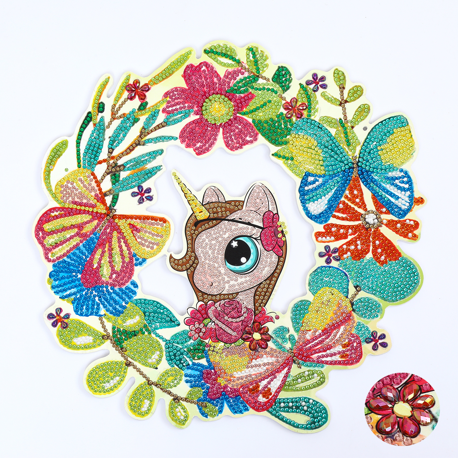 

Horn Horse Wreath - 5D DIY Craft Decoration - 30*30CM, 501 Original