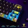 Cyberpunk Cyberpunk Theme 172-Key Full Set of PC Fully Transparent Keycaps Original Height