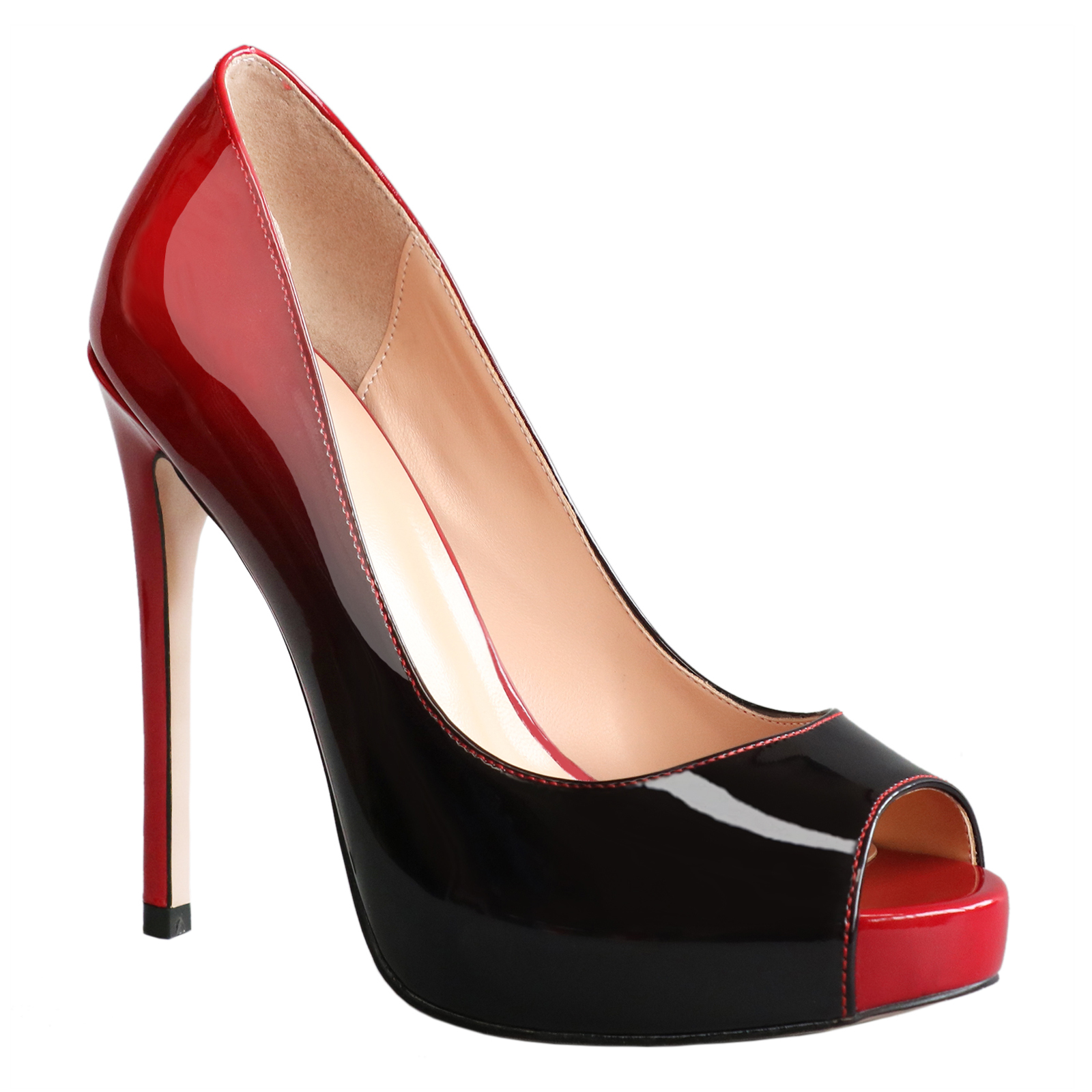 4.72'' Women's Platforms Heels Party Wedding Gradient Pumps-MERUMOTE