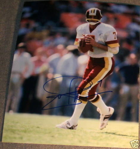 JOE THEISMANN SIGNED AUTOGRAPH REDSKINS NEW Photo Poster painting B