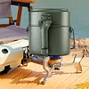Aluminum Alloy Lunch Boxes Pot W/ Handle Metal Lunch Box for Camping and Travel